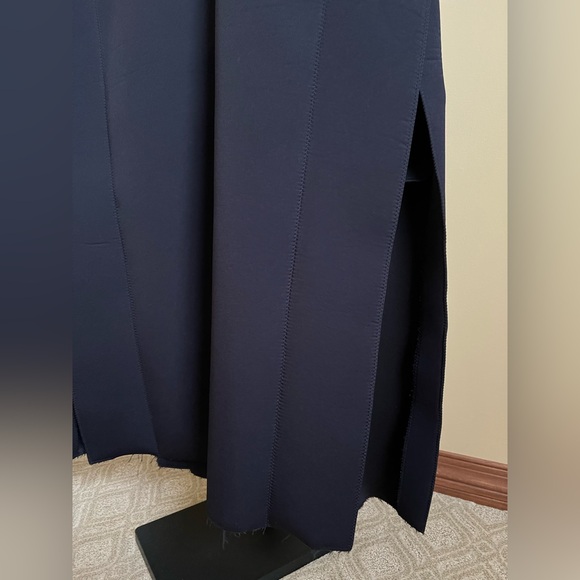 Toga Archives Coat Double-Breasted Neoprene Navy Size 10 US (40 French) - Picture 5 of 16